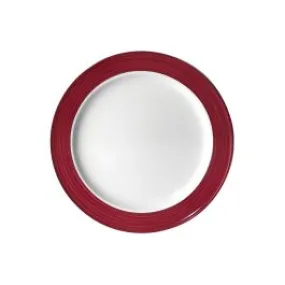Assiette plate TANA décor pinceau cassis Ø240mm Porcelaine