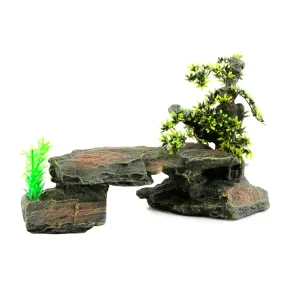 Décor Bonsai Stone 34x15,5x21CM Gris
