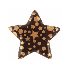 Décor en Chocolat Etoile Scintillante 3,7 cm (x112) Florensuc