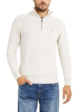 Guess Aric Pull Col Montant En Laine Mélangée Pierre En Sourdine - Achetez À Prix Outlet!