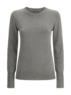 GUESS Pull Femme ELINOR RN LS SWTR W2YR30 Z2V62 H9C9 Gris