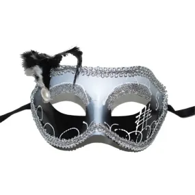 Masque Loup avec Paillette et Décor Luxe